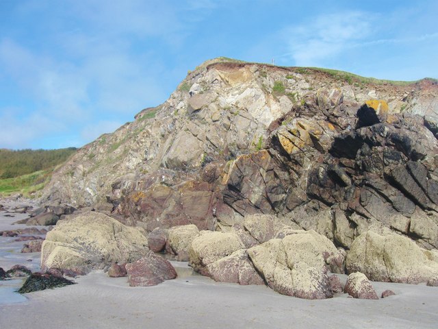 Rock formations at Kennack Sands, Cornwall