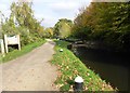 Path beside Basingstoke Canal at St Johns