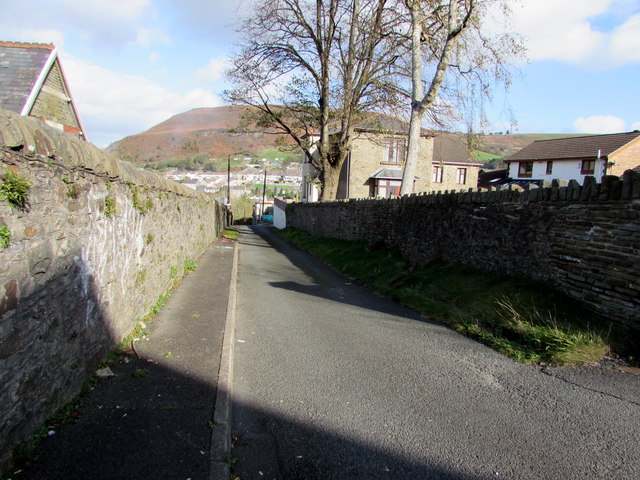 Back lane in Penygraig