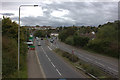 A563 looking west from the footbridge near Leicester North