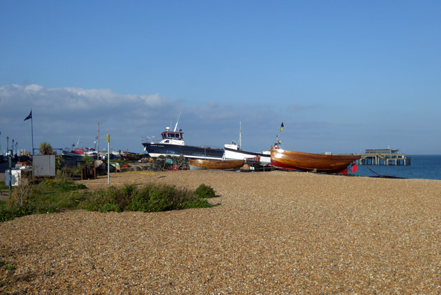 Beached fishing boats, Deal