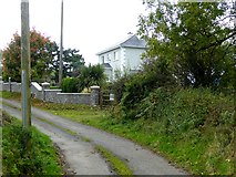 H6704 : Country road and house at Corlattylannan by Oliver Dixon