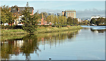 J3472 : The River Lagan, Belfast (October 2017) by Albert Bridge