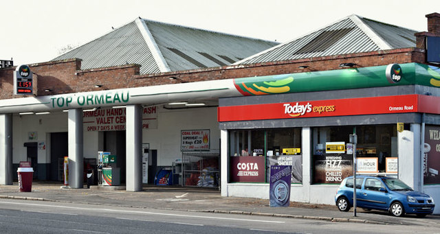 "TOP" petrol station, Ormeau Road, Belfast (October 2017)
