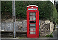 Red telephone box, Lower Hartshay