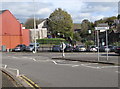 Direction sign in Penygraig three-quarters of a mile from Tonypandy