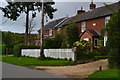 Houses with a white fence, Michelmersh