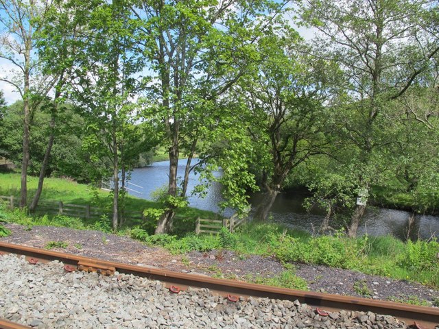 River Dee adjacent to Corwen East station