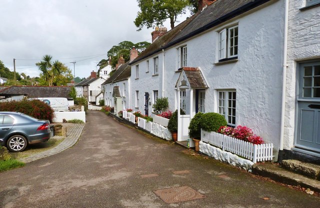 Cottages at Helford Village, Cornwall