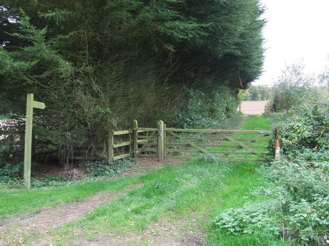 Footpath Sign And Gates