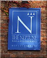 TF6842 : Sign for the Neptune Bar & Restaurant, Old Hunstanton by JThomas