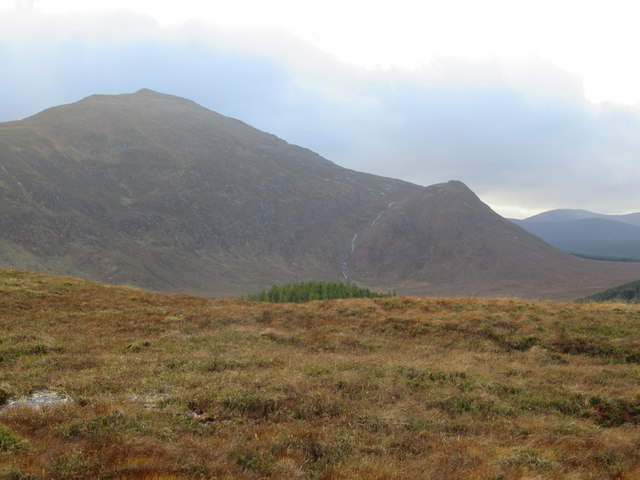 View south-west off Meall nan Ruadhag near Loch Garry
