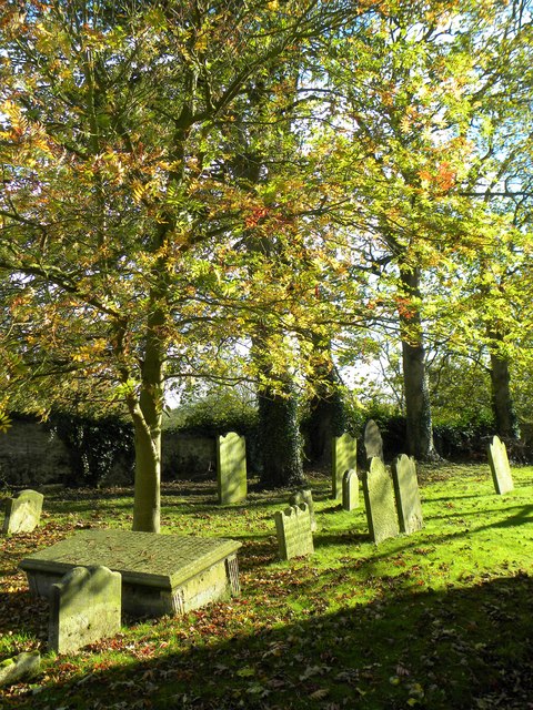 In a country churchyard