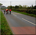 Sunday morning cyclists in rural north Monmouthshire