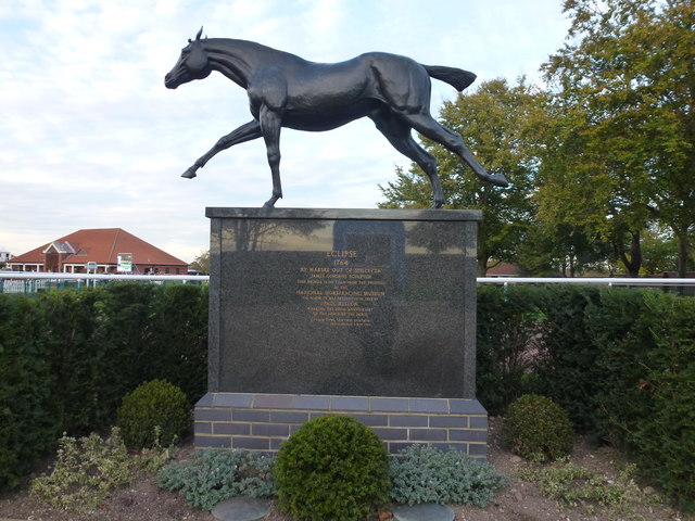 Bronze statue of the racehorse Eclipse