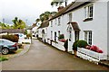 Row of whitwashed cottages on the Eastern side of the village, Helford