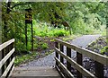 Footpath from Spennells Valley Nature Reserve to car park, Kidderminster