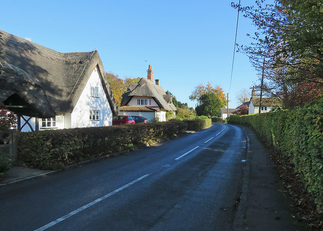 Newnham: cottages on Ashwell Road