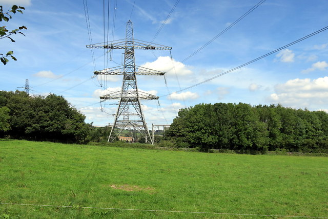 Pylon near the Electricity Grid Sub-Station