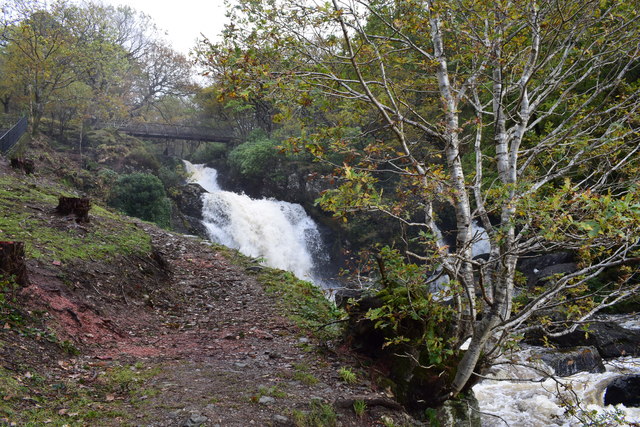 Waterfall at Inversnaid.