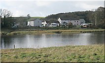 NX6851 : Houses beside the River Dee, Mersecroft, Kirkcudbright by Richard Sutcliffe