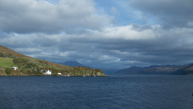 Loch Carron from the Inverness-bound train