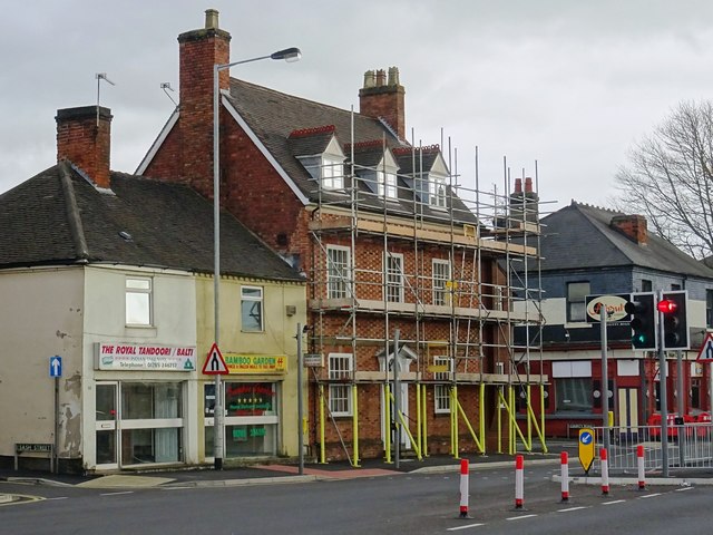 Scaffolding to 62-63 Foregate Street