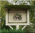 TF6624 : Sign for the Black Horse Inn, Castle Rising by JThomas