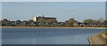 View of blocks of flats on Yarmouth Crescent from the Walthamstow Wetlands #2