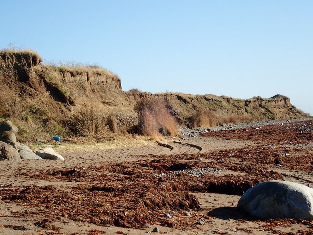 Cliff line between Templetown and Cooley Point