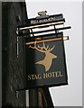 Sign for the Stag Hotel, Moffat