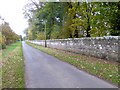 Boundary wall of the Ladykirk House estate