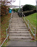 SS9992 : Steps up from Tonypandy railway station by Jaggery