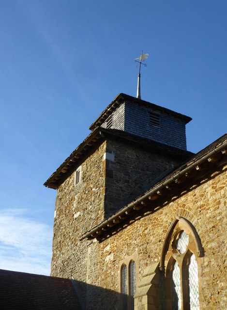 Wotton church: the tower