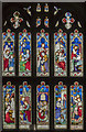 SP0343 : Lichfield chapel stained glass window,  St Lawrence's church, Evesham by Julian P Guffogg