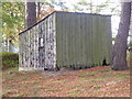 Tool shed; in Midmar kirkyard