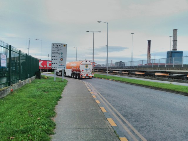 Lorries near Dublin Port