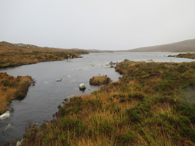 Outlet from Dubh Loch Mor above Glen Cassley