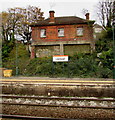 Derelict building above Llandaf railway station, Cardiff