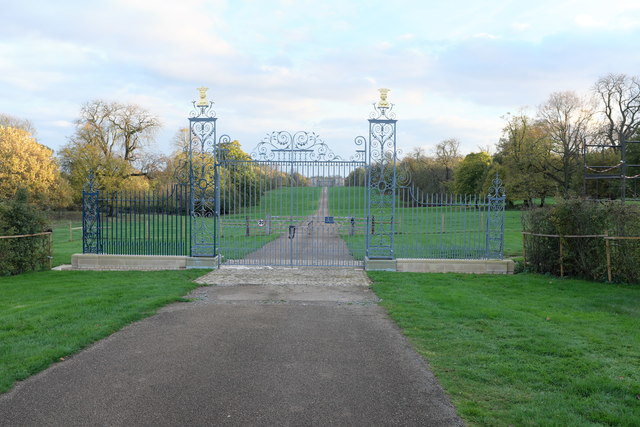 The new gates at Grimsthorpe