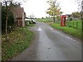 Junction of roads in Chesterton Green