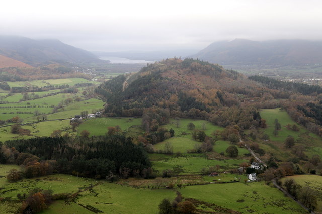 A nor'westerly view from the slopes of Cat Bells