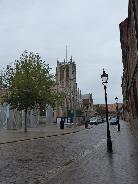 Looking from King Street towards the minster