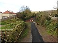 Trackbed on former railway line to Yatton