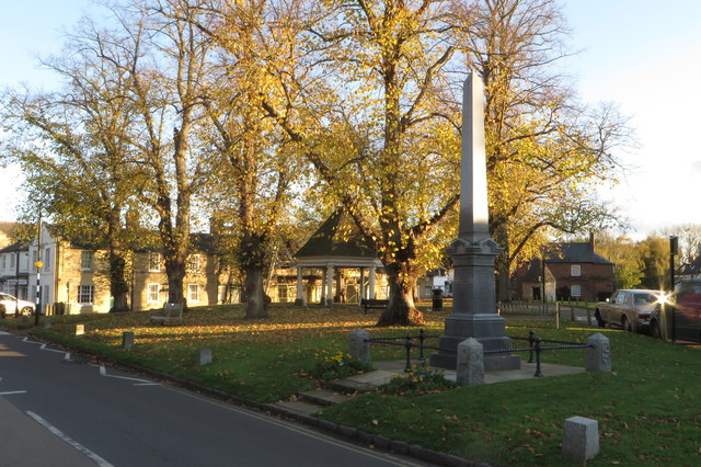 Harrold War Memorial and village green