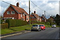 Houses on the southern edge of Urchfont