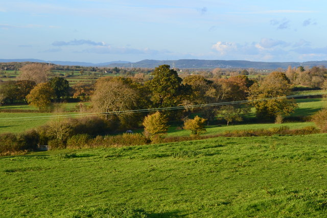 View north from the church at Old Sodbury