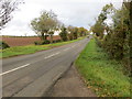 SP2956 : Newbold Road (B4087) between Wellesbourne and Newbold Pacey by Peter Wood