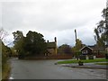 Road junction in the centre of Condover