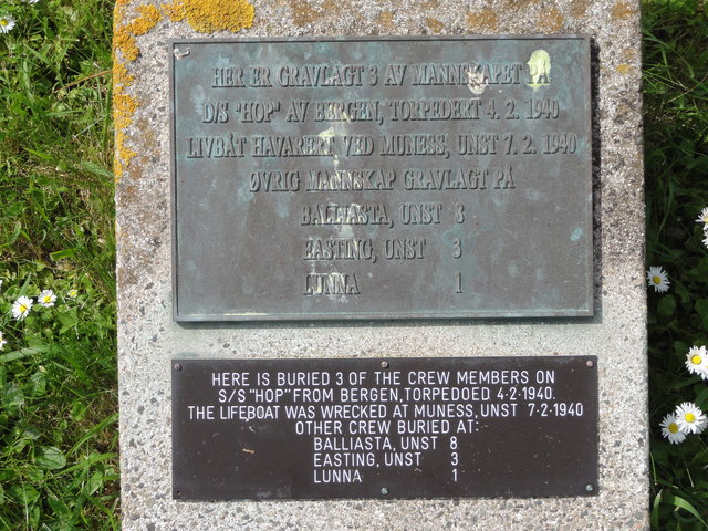 Headstone at Fetlar Kirk